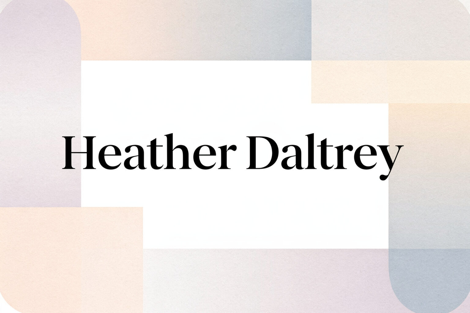 Heather Daltrey